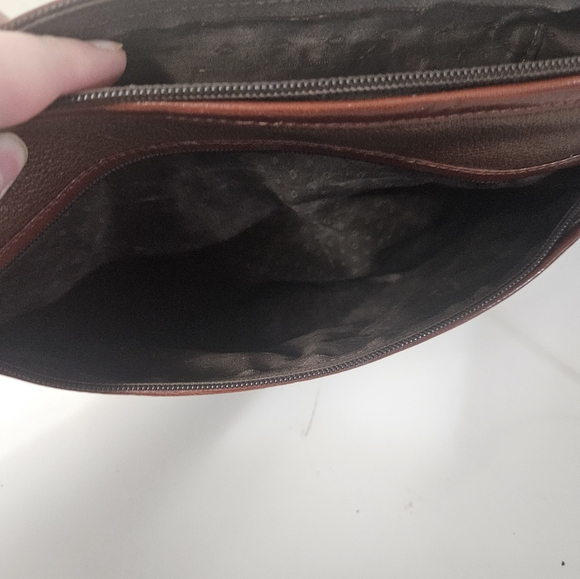 Paolo Piccolo Brown Genuine Leather Satchel Bag! - Picture 8 of 11